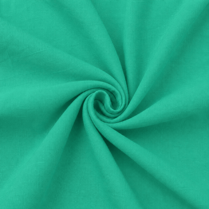Image of linen and viscose fabric - bright mint green - available online at Charlotte's Fabrics