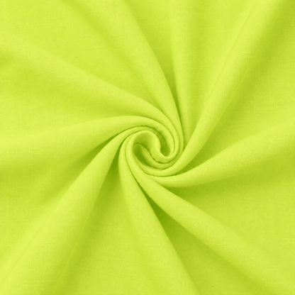 Image of linen and viscose fabric - lime, available online at Šarlotes audumi