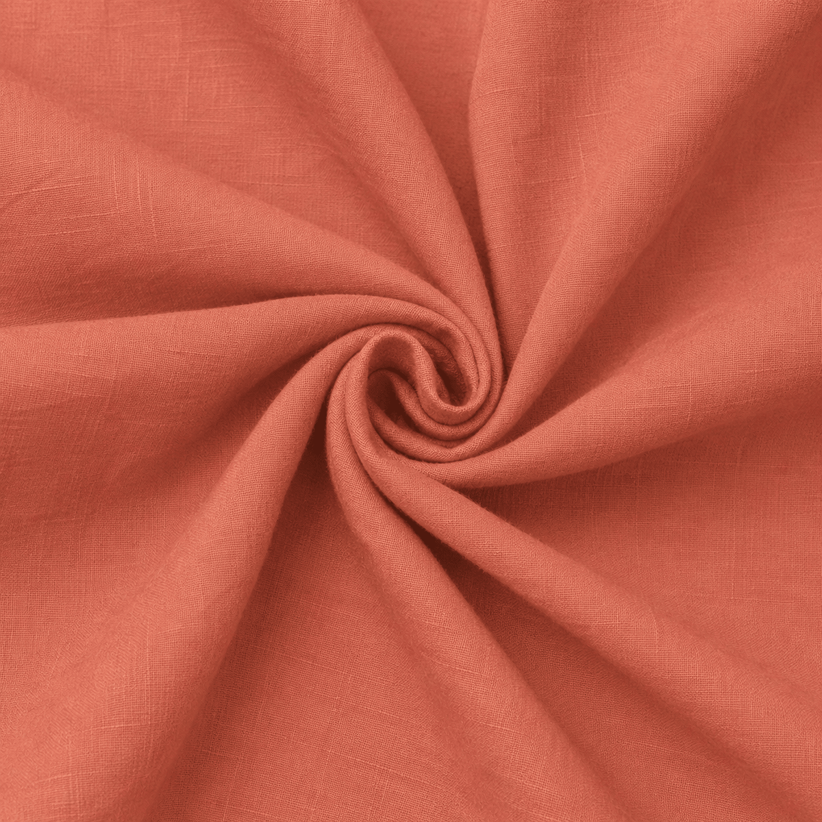 Image of linen and viscose fabric - orange - available online at Šarlotes audumi