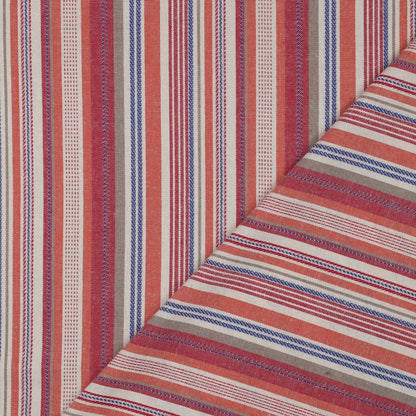 Tissu en lin et viscose à rayures 200 g/m² – disponible chez Šarlotes audumi