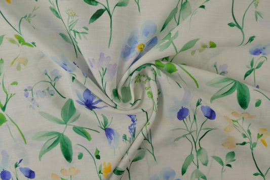 Linen with Cotton - Meadow 170 g/m²