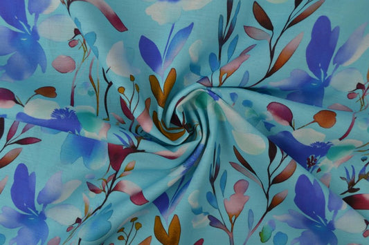 Linen with Cotton - Botanical 170 g/m²