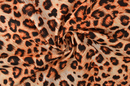 Lin et coton, imprimé léopard 170 g/m²