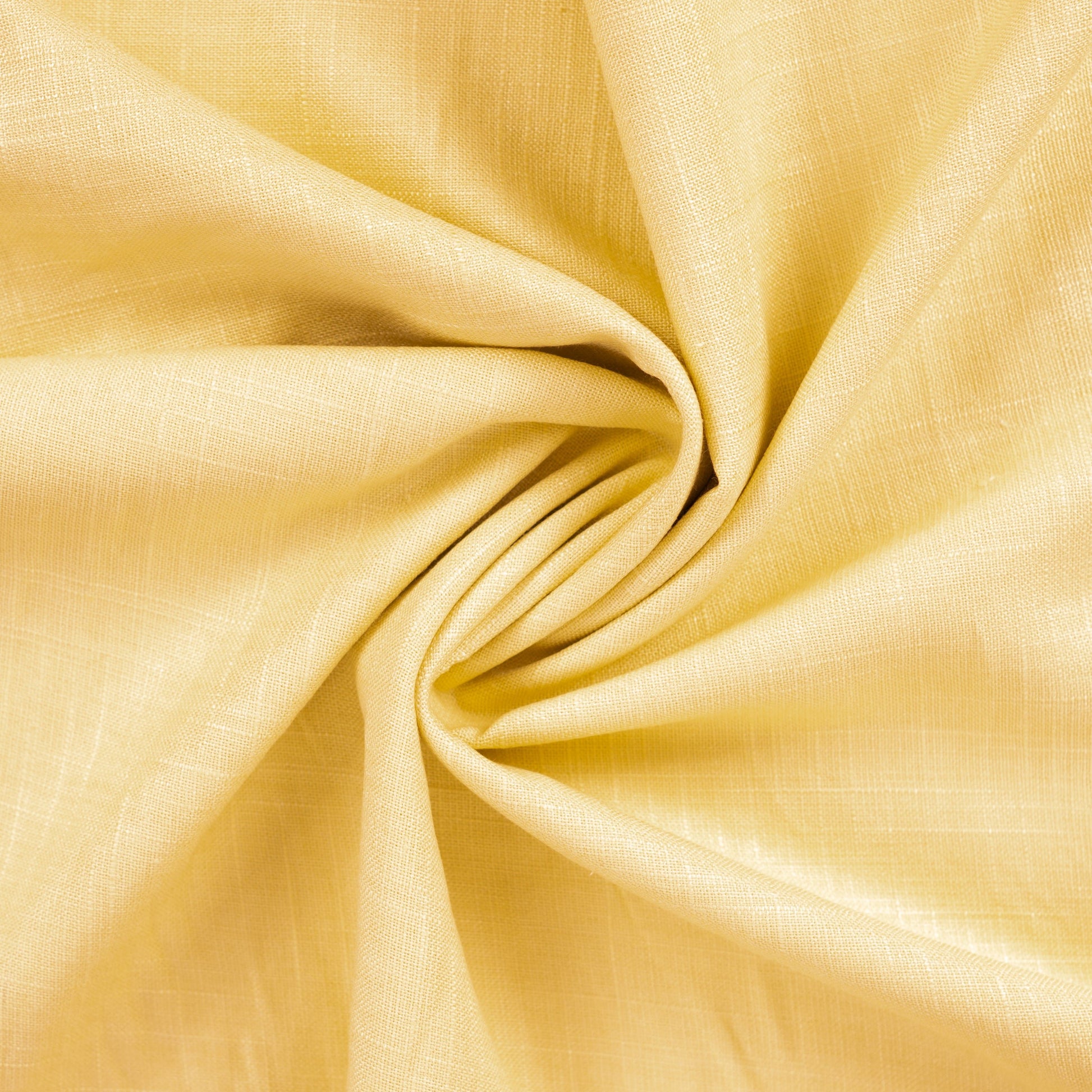 Lin avec viscose, jaune – disponible en ligne chez Šarlotes audumi