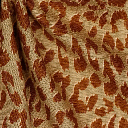 Linen with viscose - animal print 180 g/m²