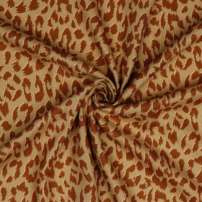Linen with viscose - animal print 180 g/m²