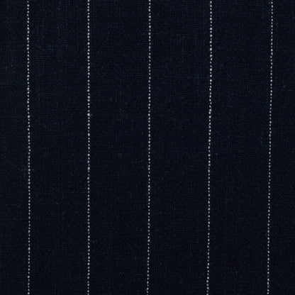 Linen with viscose - stripes on a black background 200 g/m²