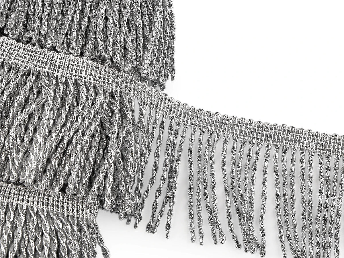 Image with lurex fringe, 80 mm – available online at Charlotte Fabrics