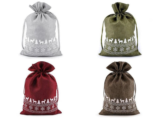 Image with a bag with pattern | 20×30 cm| in assorted shades – available at Šarlotes audumi