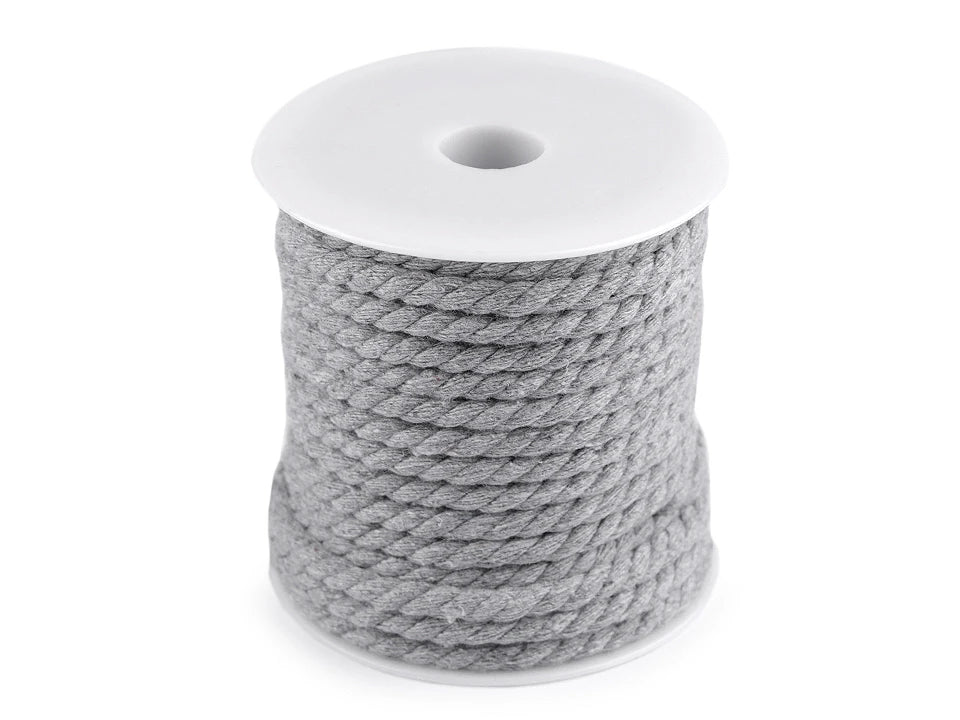 Attēls ar Makramē Macrame kokvilnas aukla Ø5 15 m|dažādu toņu – pieejams Šarlotes audumi