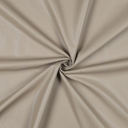 Faux leather with elastane - beige-gray 260 g/m²