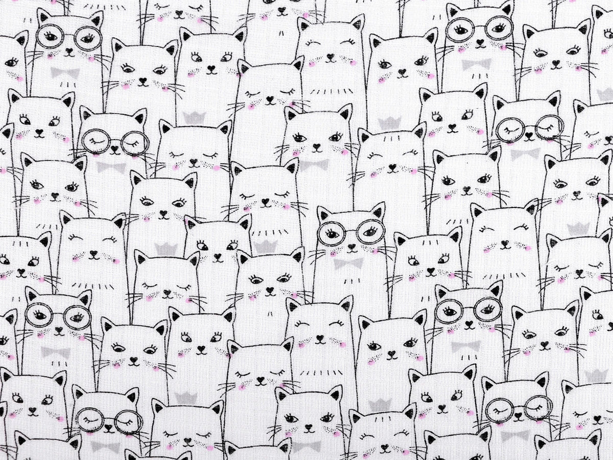 Attēls ar Marles audums-kaķi – pieejams internetā Šarlotes audumi