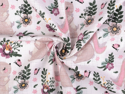 Image of a gauze fabric bunny – available online at Charlotte Fabrics