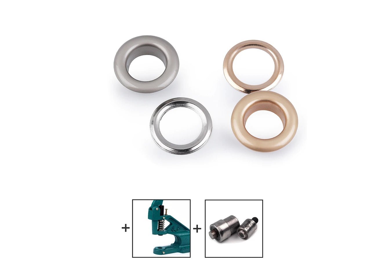 Image of metal rings, Luversi inner Ø10 mm / outer Ø17 mm | 10 pcs | assorted shades – available at Šarlotes audumi