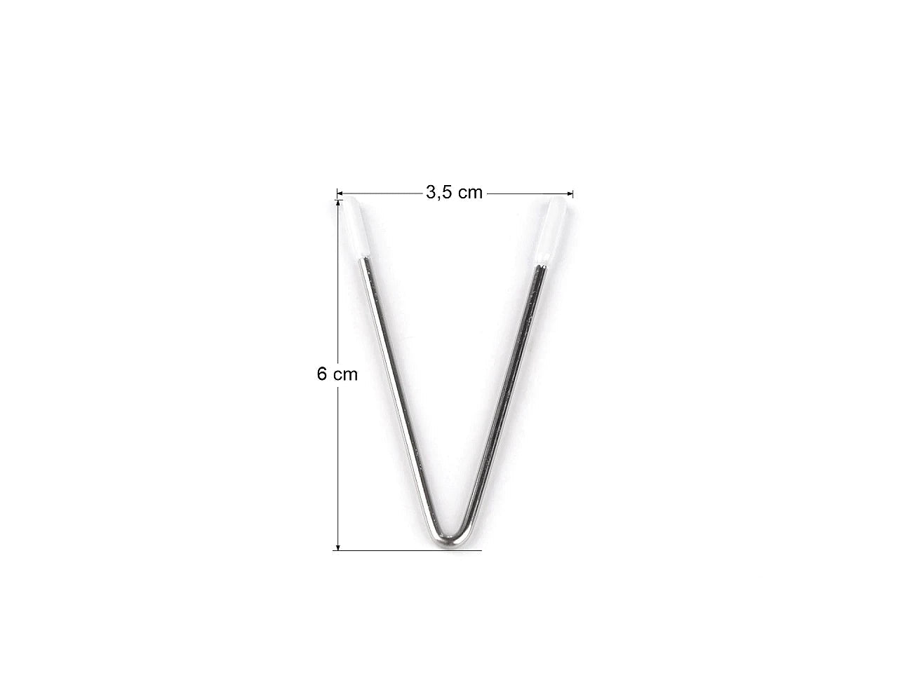 Image of a metal neckline underwire (underwire) 6 cm – available at Šarlotes audumi