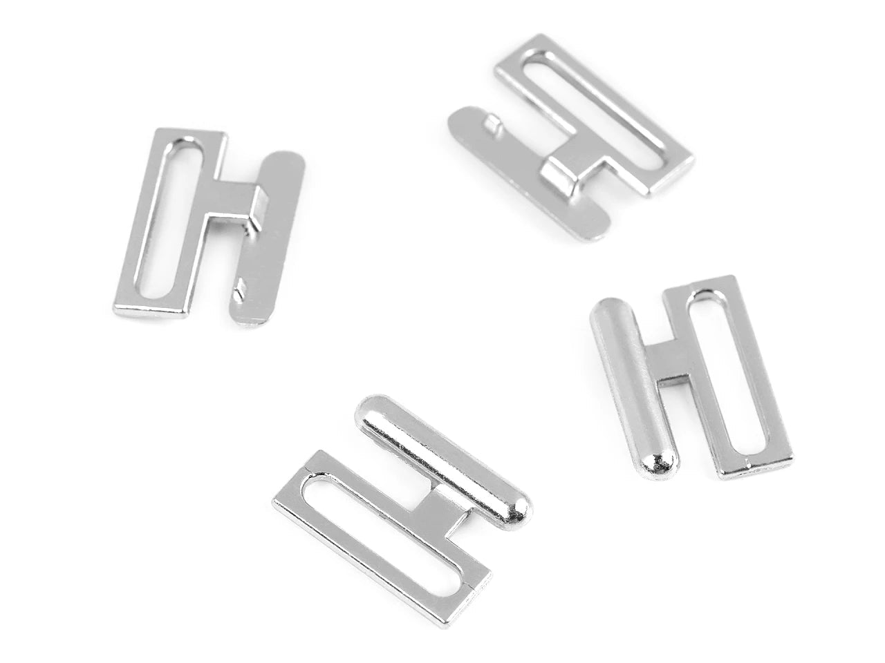 Attēls ar Metāla krūšturu aizdare 14 mm 2 pāri|dažādu toņu – pieejams Šarlotes audumi