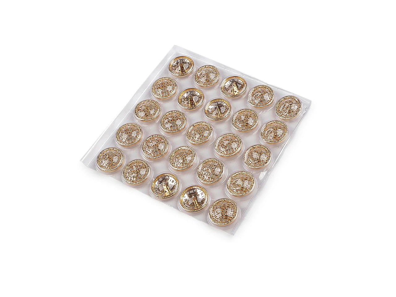 Image of metal shank buttons, 25 mm – available at Šarlotes audumi