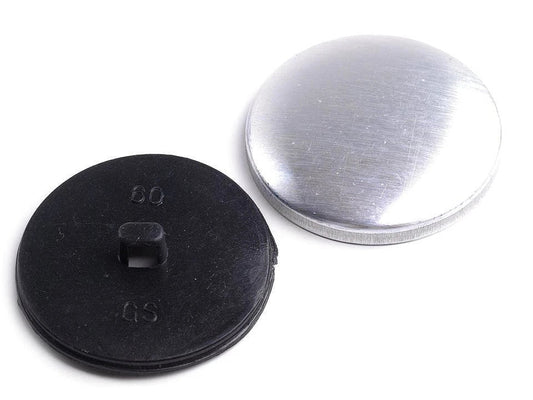 Image of self-cover metal buttons | 38 mm – available online at Šarlotes audumi