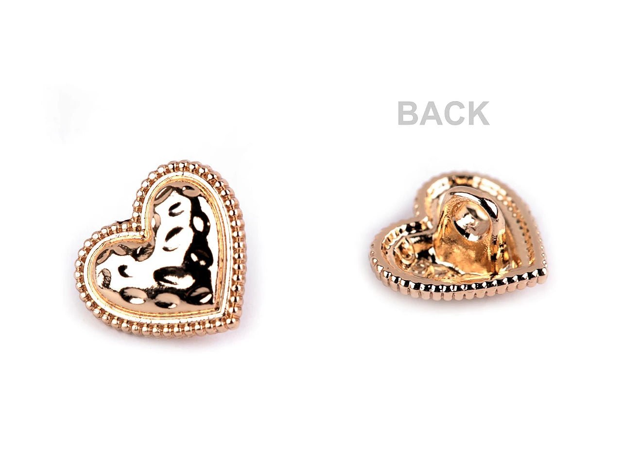 Image with metal button on a shank 11 mm - gold or silver – available at Šarlotes audumi