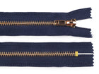 Dark blue with gold