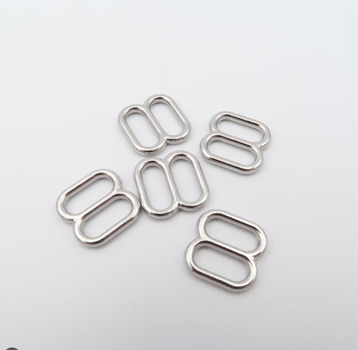 Metallregler für Wäsche 8 mm - silber (10er-Pack)