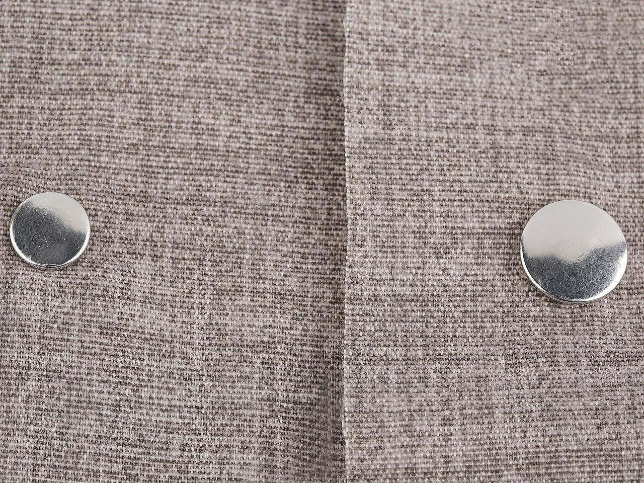 Image avec boutons-pression métalliques Ø15 mm pour tissus épais | 50 pièces – disponible chez Šarlotes audumi