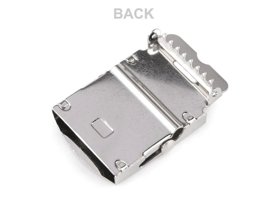 Image of metal belt buckle 40 mm - silver – available at Šarlotes audumi