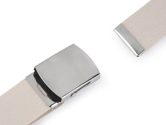 Image of metal buckle for a 40 mm belt - silver – available at Šarlotes audumi