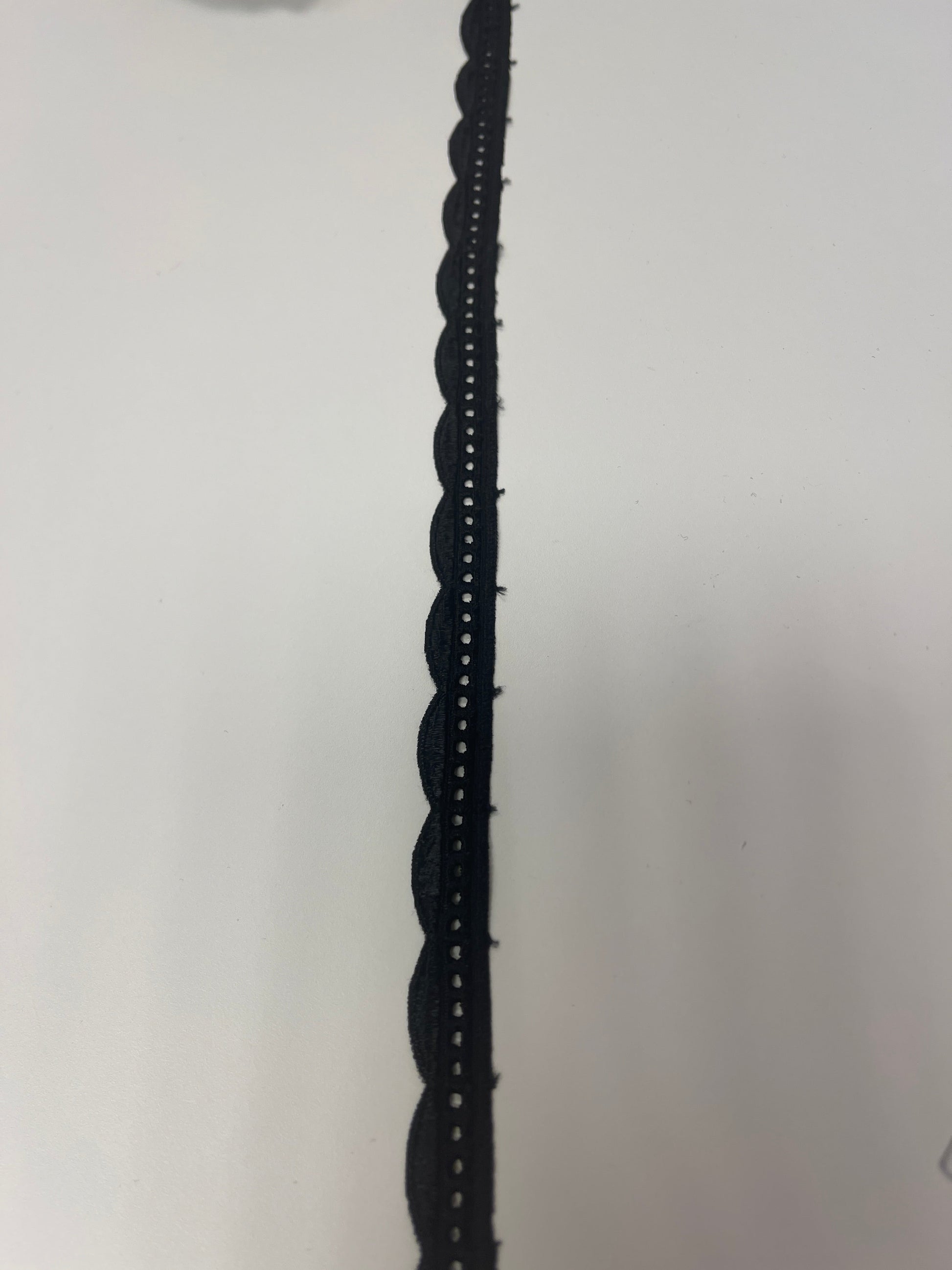 Image of 2 cm black lace – available online at Charlotte's Fabrics