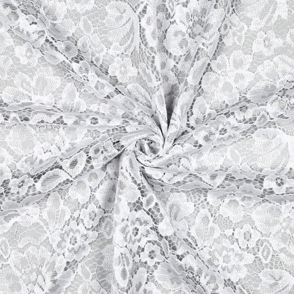 Image of lace fabric - white, available online at Šarlotes audumi