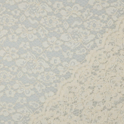 Image de tissu en dentelle blanc lait 130 g/m², disponible chez Šarlotes audumi