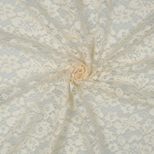 Image with lace fabric - milky white 130 g/m² – available at Charlotte's fabrics