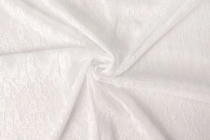 Fine lace fabric - white 50 g/m²