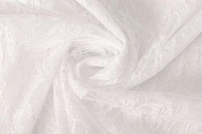 fine lace fabric - white 50 g/m²