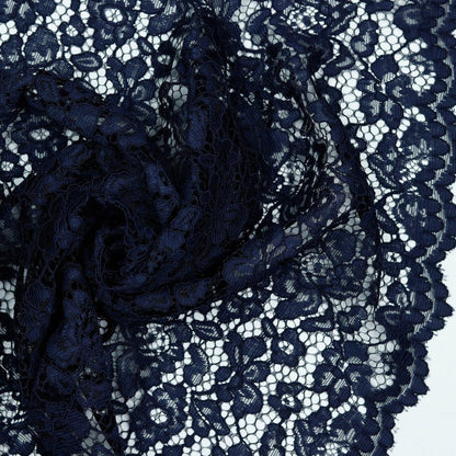 lace fabric - dark blue 130 g/m²