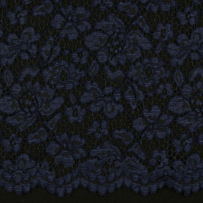 Lace fabric - dark blue 130 g/m²