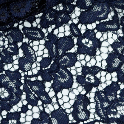 lace fabric - dark blue 130 g/m²