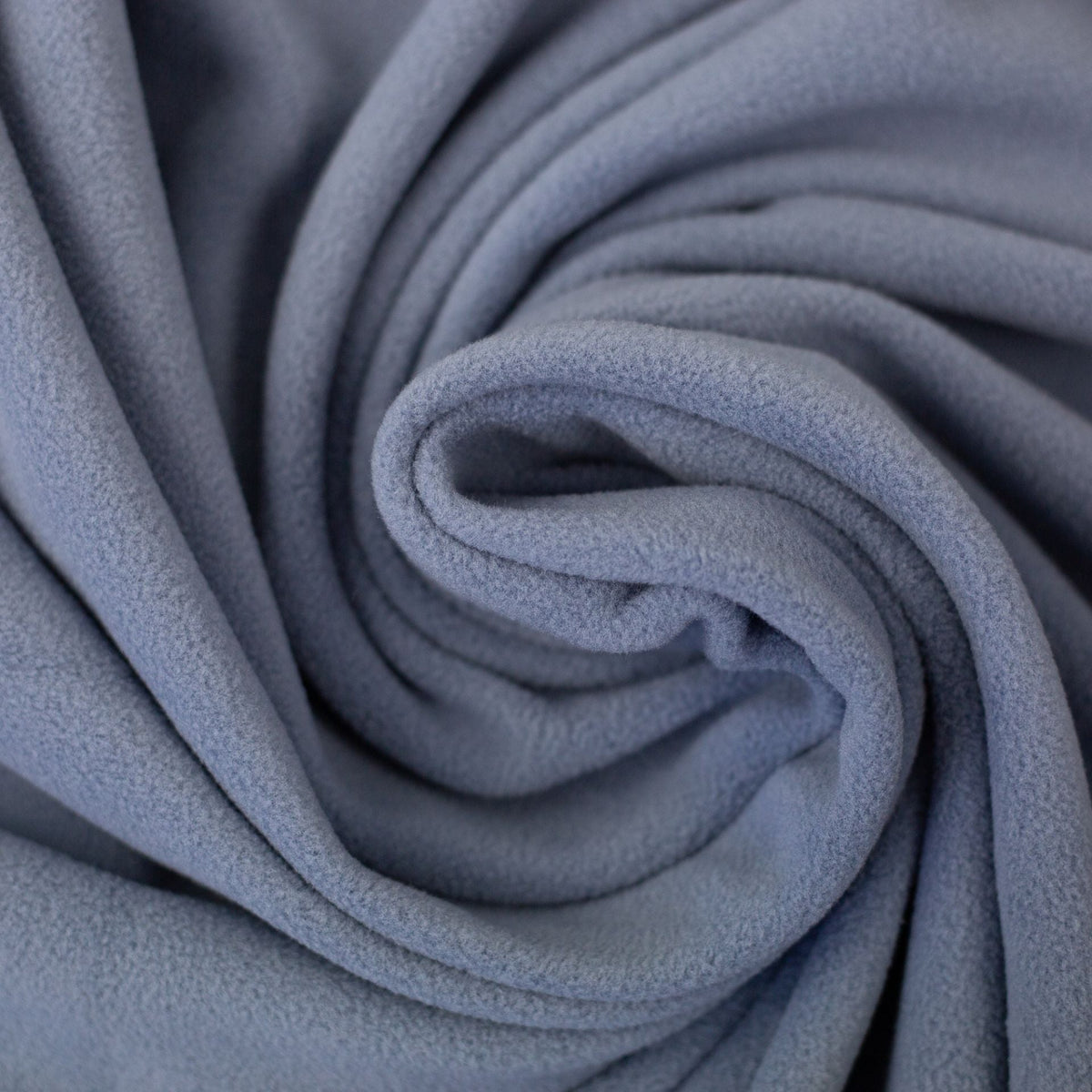 Image of microfleece - soft fleece fabric for clothing - blue-gray - available online at Šarlotes audumi