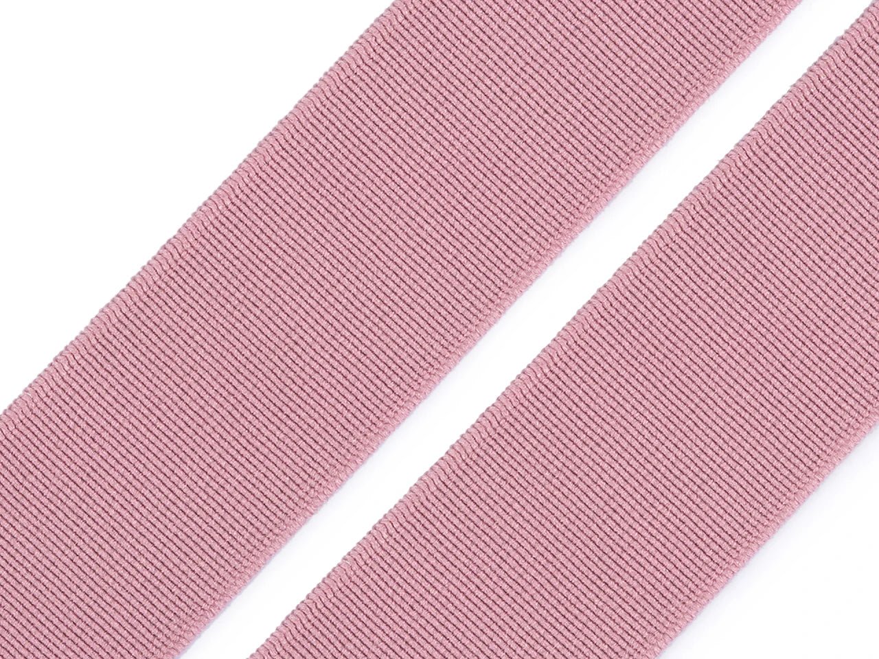Image of Soft elastic 25 mm | Elastic for sewing clothes - powder pink – available at Šarlotes audumi