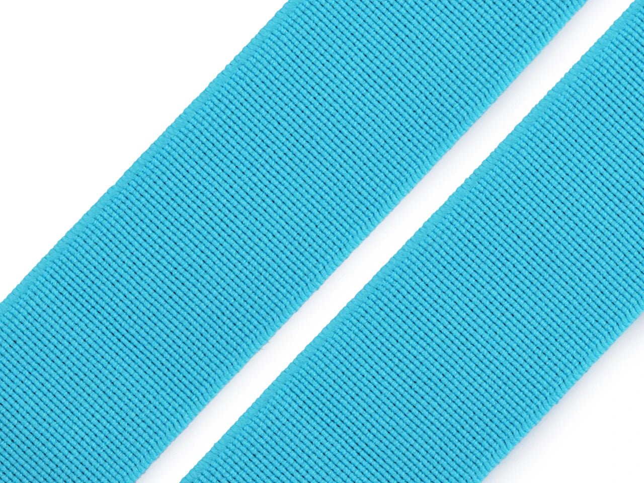 Image de bande élastique souple 25 mm | Élastique pour la couture de vêtements - turquoise – disponible chez Tissus Charlotte