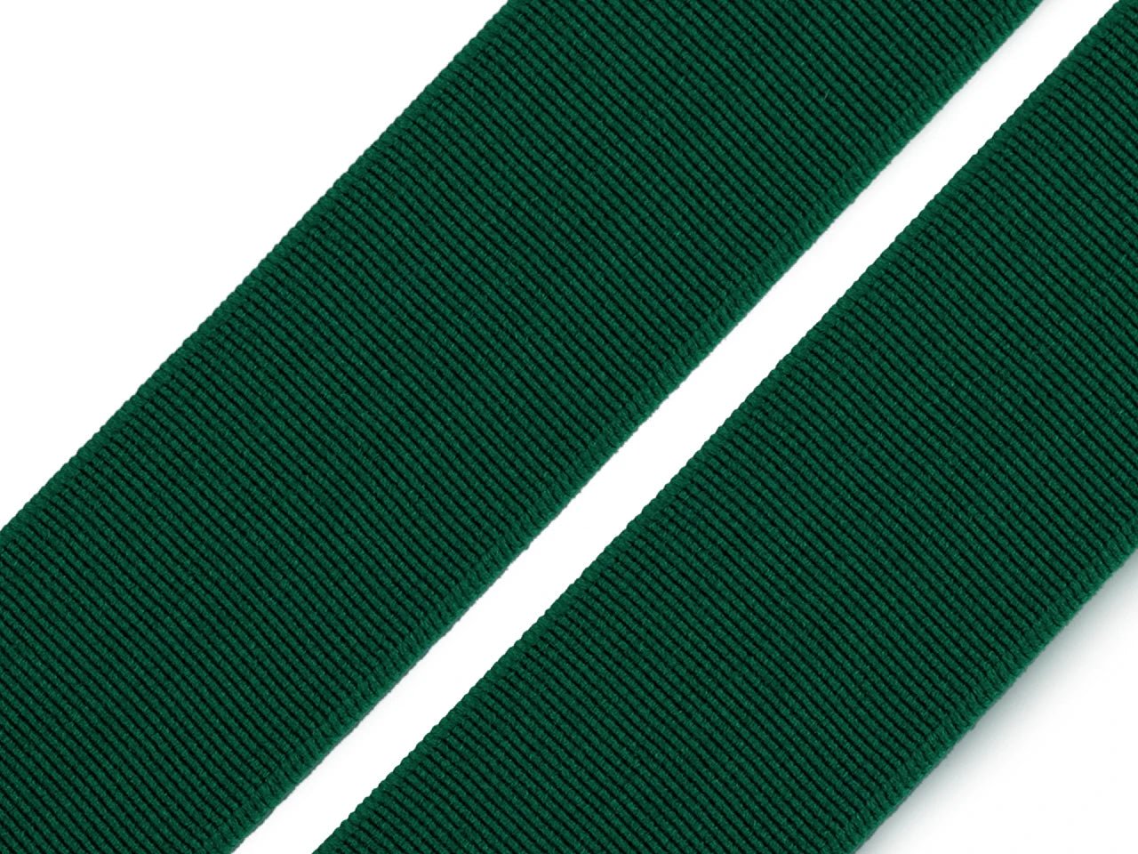 Image with Soft elastic 25 mm | Elastic elastic for sewing clothes - dark green – available at Šarlotes audumi