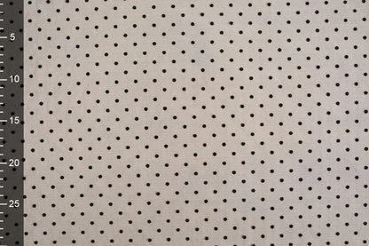 Soft tulle with polka dots - black