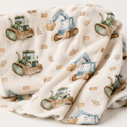 Image avec Minky polaire (lisse) - tracteurs 220 g/m² – disponible chez Šarlotes audumi
