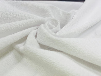Moisture-resistant terry fabric - white 190 g/m²
