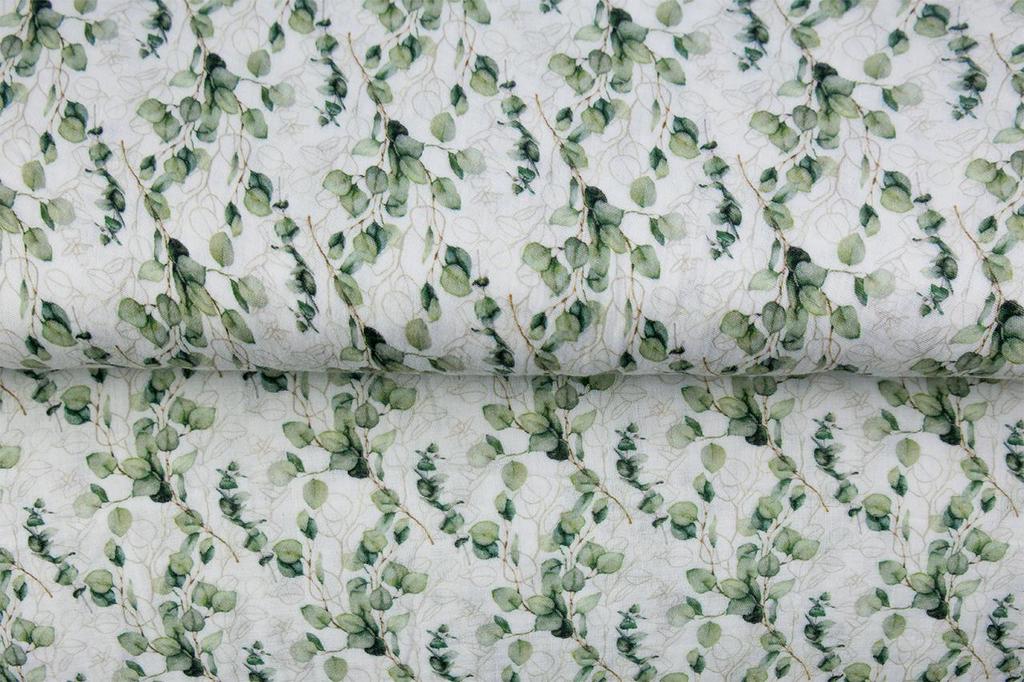 Image of Muslin - eucalyptus 120 g/m² – available at Charlotte's Fabrics