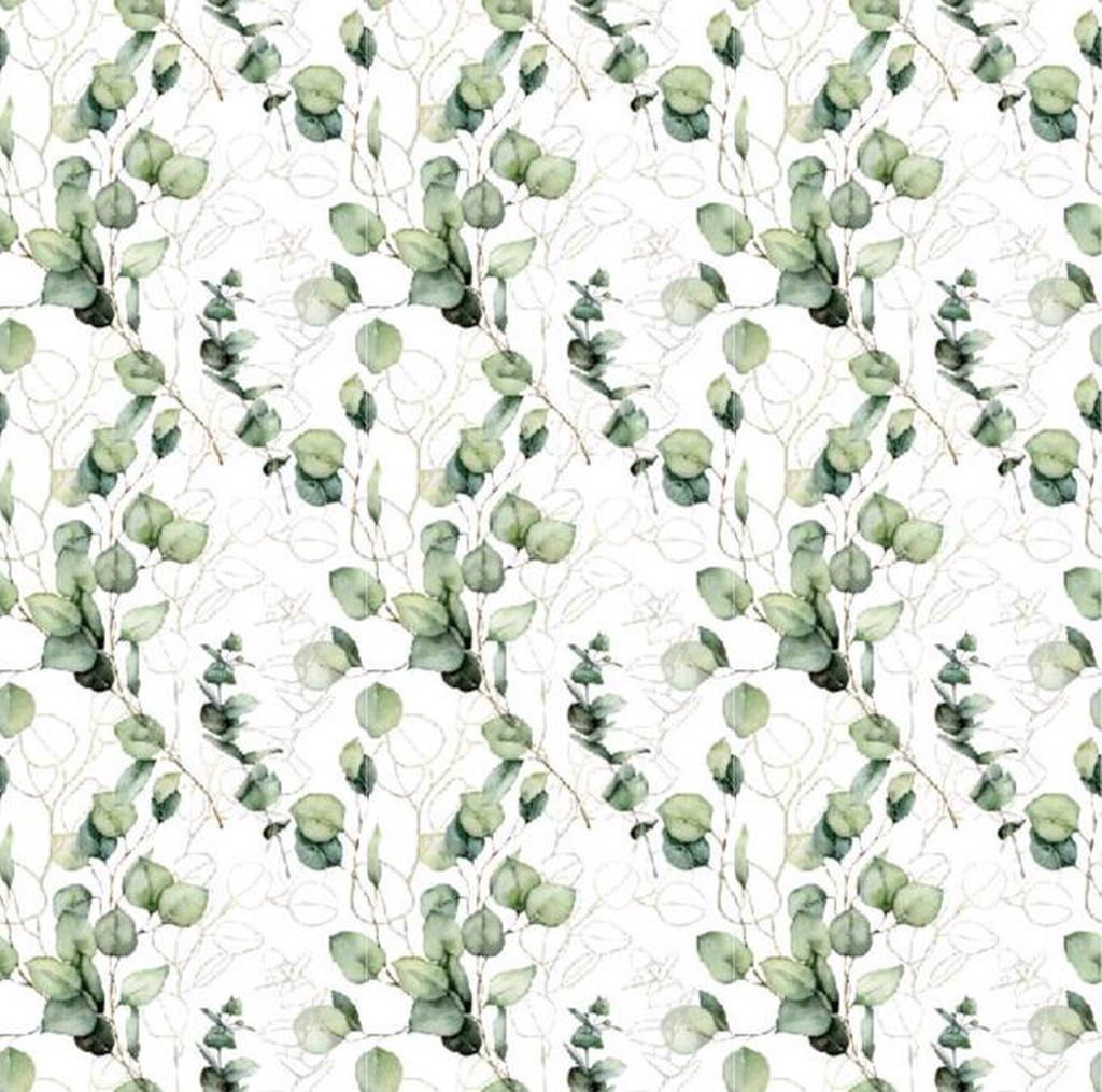 Image with Muslin - eucalyptus 120 g/m² – available at Šarlotes audumi