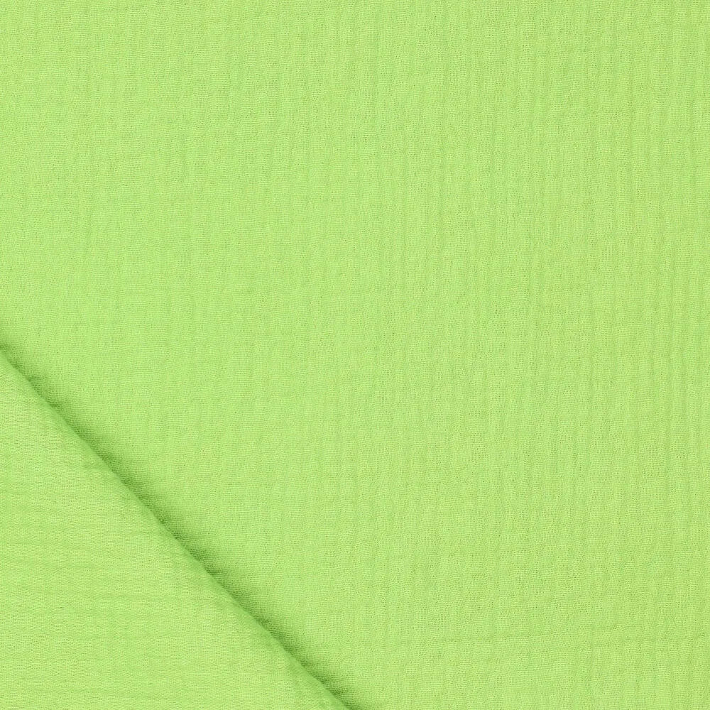 Image with Muslin - bright green 125 g/m² – available at Charlotte's fabrics