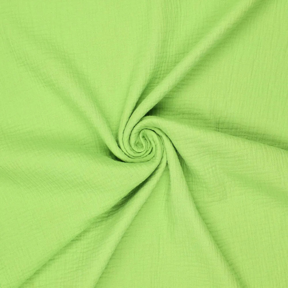 Image of Muslin - bright green 125 g/m² – available at Šarlotes audumi