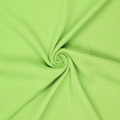 Image of Muslin - bright green 125 g/m² – available at Šarlotes audumi