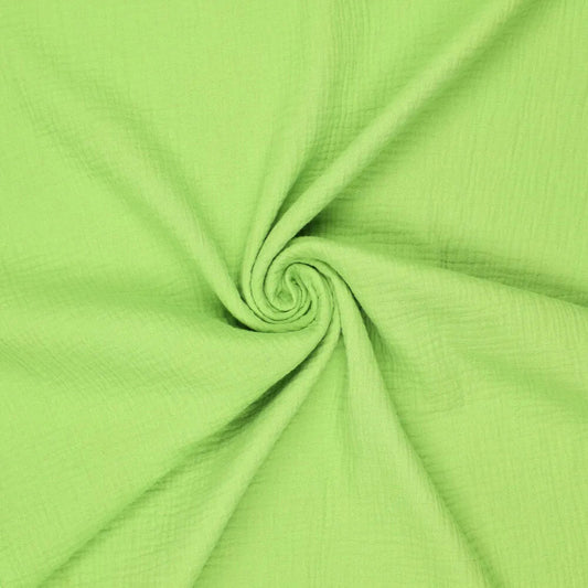 Image of Muslin - bright green 125 g/m² – available at Šarlotes audumi